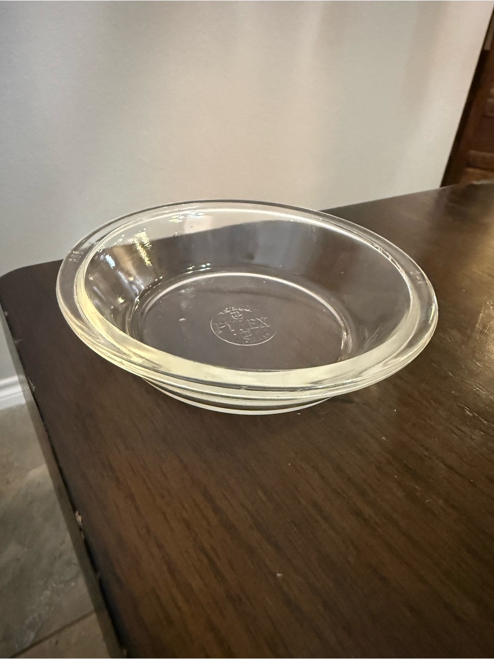 Vintage PYREX 5" Mini Pie Pan 205 Smooth Edge Clear Tart USA Borosilicate Glass